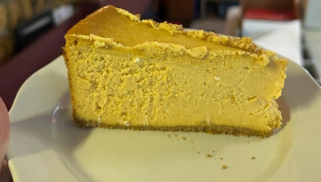 PUMPKIN CHEESECAKE.