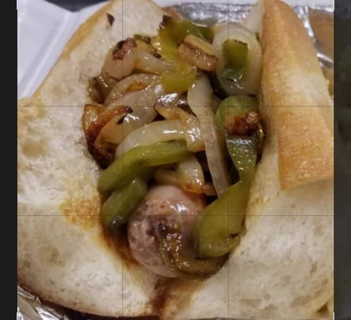 Sausage W/ Peppers & Onions Grinder