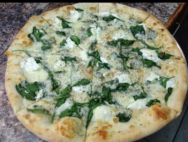 14" RICOTTA/SPINACH WHITE PIZZA